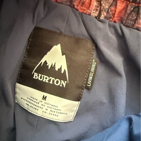 Burton Red and Black Plaid Snow Bib Overalls - Picture 6 of 7